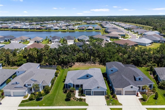 4308 Fly Rod Ter, Parrish, FL 34219 - aerial view featuring a water view and a residential view