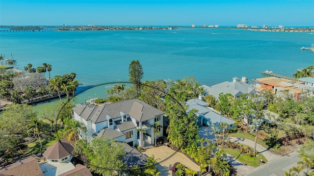 1540 Hillview Dr, Sarasota, FL 34239 - aerial view with a water view