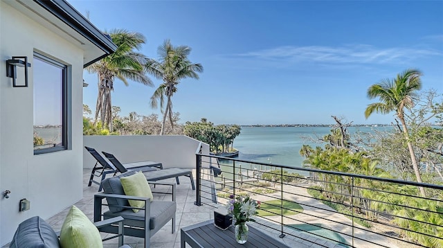1540 Hillview Dr, Sarasota, FL 34239 - balcony featuring a water view