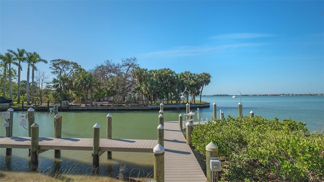 1540 Hillview Dr, Sarasota, FL 34239 - dock area with a water view