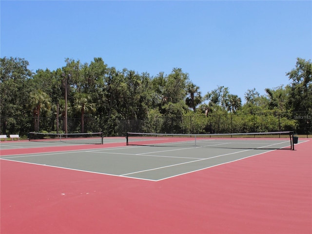 406 Petrel Trl, Bradenton, FL 34212 - view of tennis court with fence and community basketball court