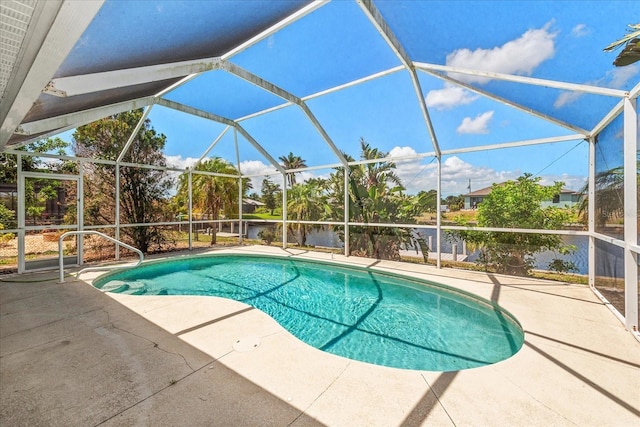 4219 Eastlake Ct, Port Charlotte, FL 33948 - outdoor pool with a patio area and a lanai