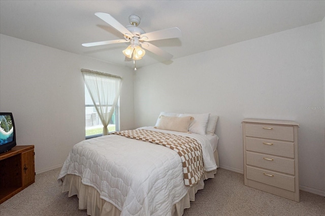 4219 Eastlake Ct, Port Charlotte, FL 33948 - bedroom featuring baseboards, a ceiling fan, and light colored carpet