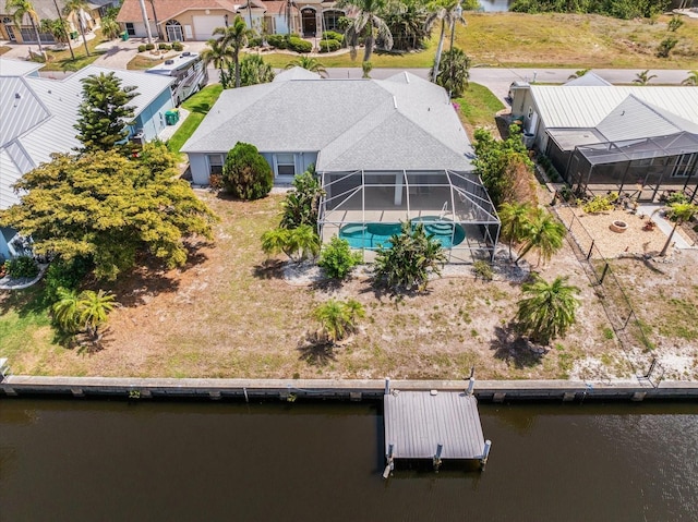 4219 Eastlake Ct, Port Charlotte, FL 33948 - drone / aerial view with a water view and a residential view