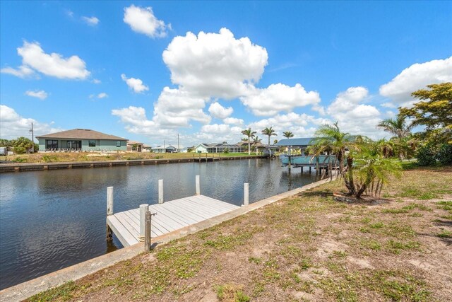 4219 Eastlake Ct, Port Charlotte, FL 33948 - dock area with a water view