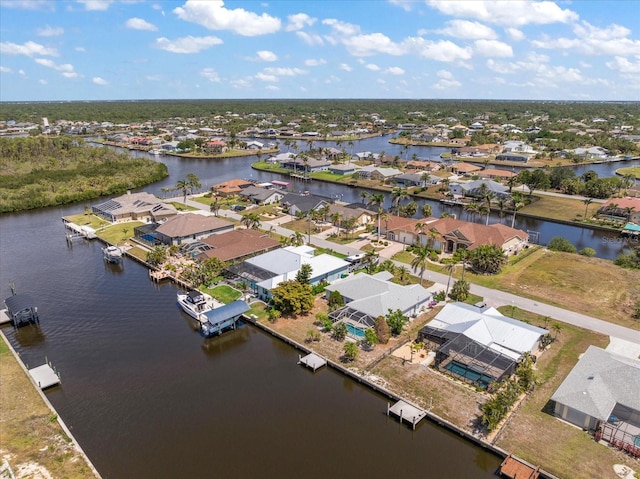 4219 Eastlake Ct, Port Charlotte, FL 33948 - bird's eye view with a residential view and a water view