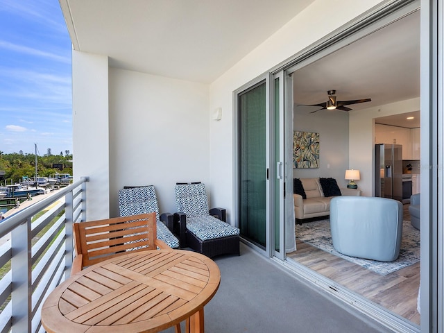 view of balcony