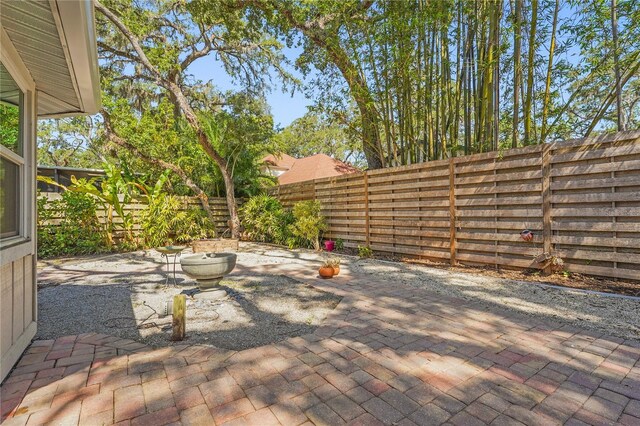 view of patio / terrace featuring a fenced backyard
