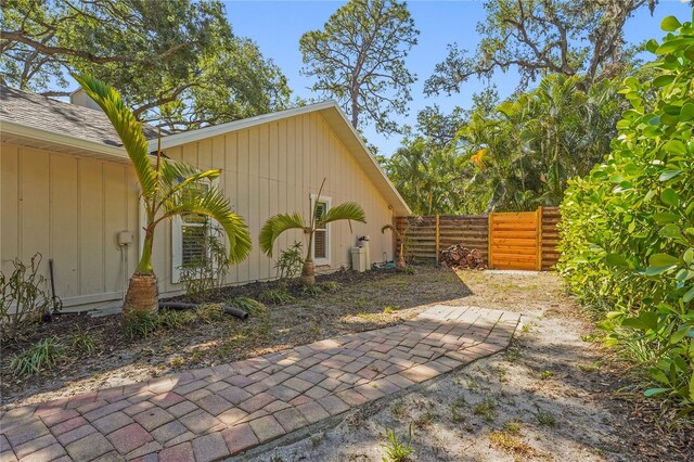 exterior space with fence