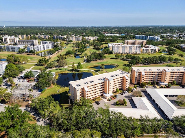 4570 Pinebrook Cir Unit 406, Bradenton, FL 34209 - birds eye view of property with a water view and view of golf course