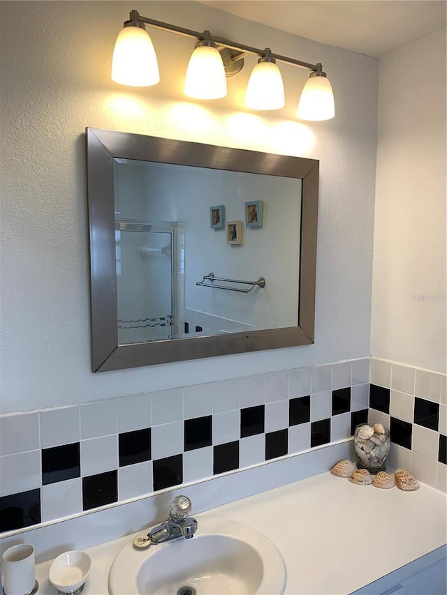 4502 3rd Street Cir W Unit 242, Bradenton, FL 34207 - bathroom featuring walk in shower and vanity