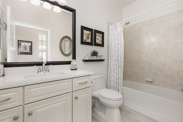 2705 Taheebo Way, North Port, FL 34289 - full bath featuring toilet, vanity, and shower / bath combination with curtain