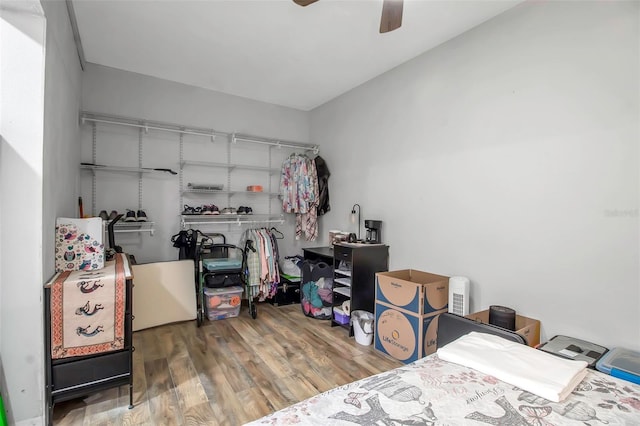 9011 Hilolo Ln, Venice, FL 34293 - storage room featuring ceiling fan