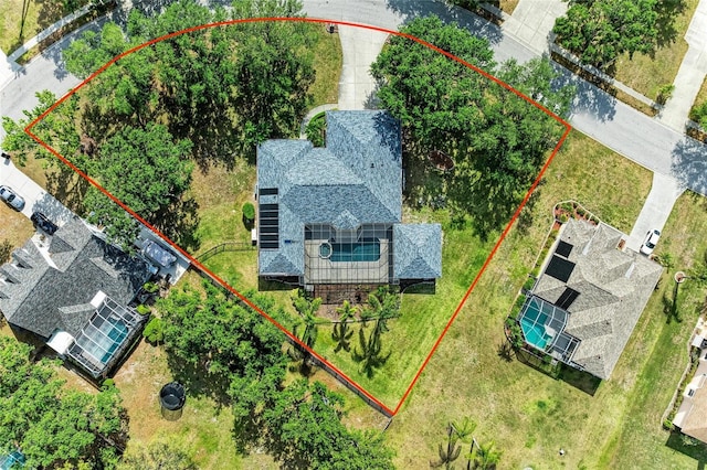 birds eye view of property