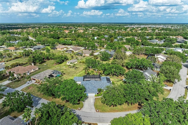 bird's eye view with a residential view