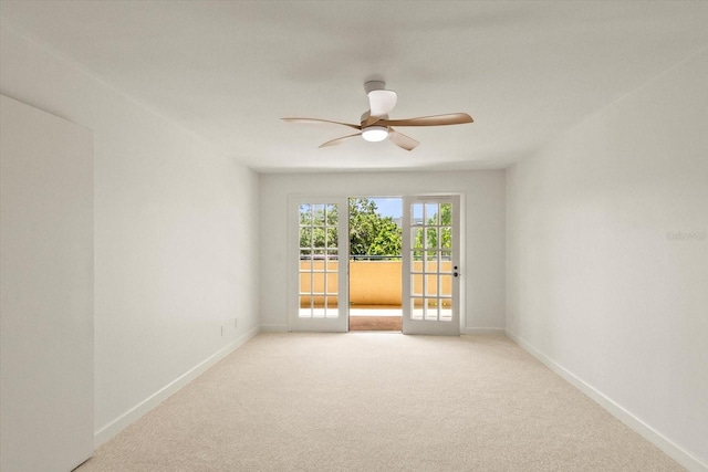 825 S Osprey Ave Unit 302, Sarasota, FL 34236 - carpeted spare room featuring baseboards and a ceiling fan