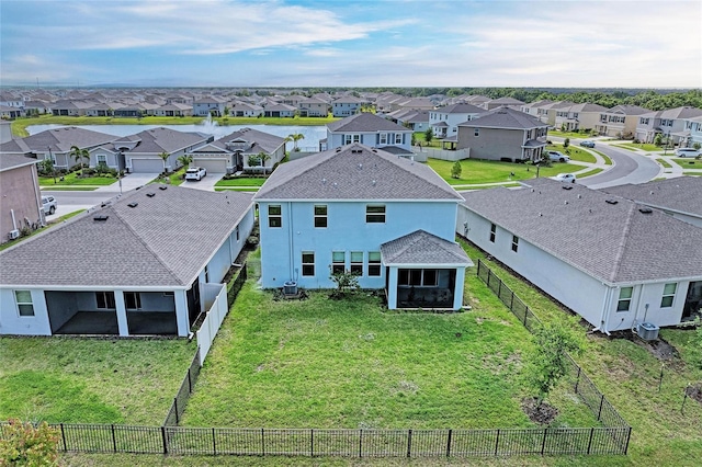 drone / aerial view featuring a residential view
