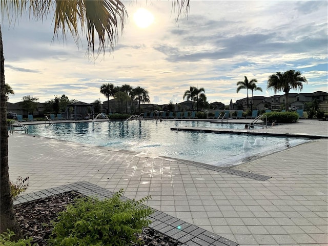 pool featuring a patio