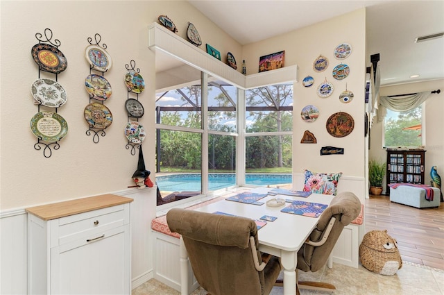 8136 Snowy Egret Pl, Bradenton, FL 34202 - dining space with plenty of natural light