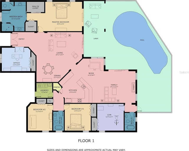 8136 Snowy Egret Pl, Bradenton, FL 34202 - view of room layout