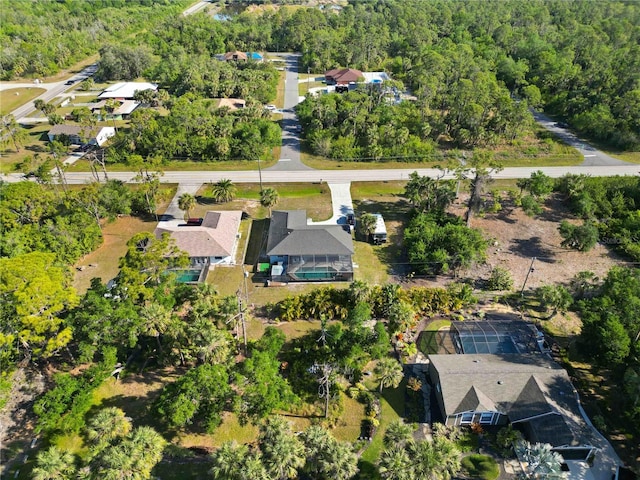 18033 Edgewater Dr, Port Charlotte, FL 33948 - birds eye view of property with a residential view and a forest view
