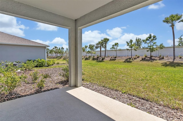 view of patio / terrace featuring a fenced backyard