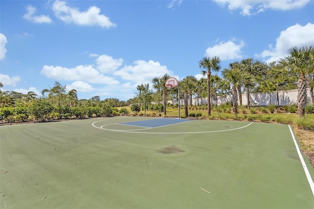 view of basketball court featuring community basketball court