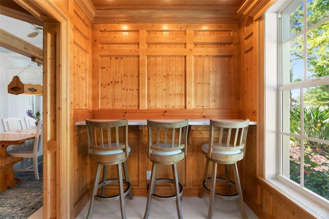 2196 Muskogee Trl, Nokomis, FL 34275 - bar with wooden walls