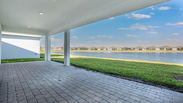 1599 Laurel Brook Ln, Port Charlotte, FL 33953 - view of patio with a residential view and a water view