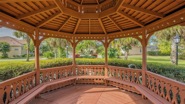 1085 Mallard Marsh Dr, Osprey, FL 34229 - deck with a gazebo