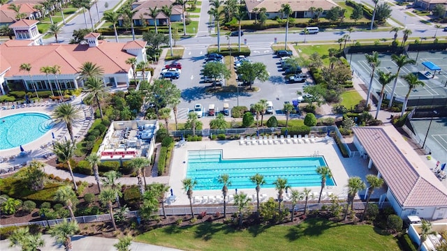13724 Quinta St, Venice, FL 34293 - bird's eye view with a residential view
