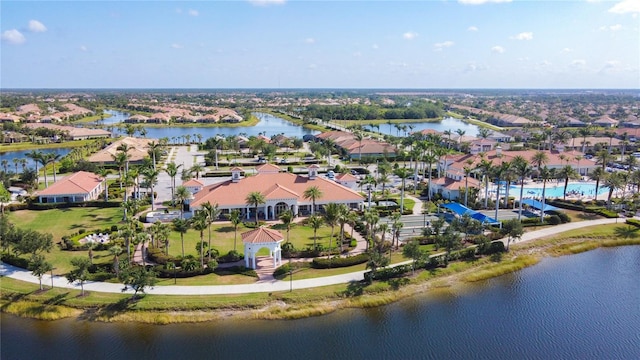 13724 Quinta St, Venice, FL 34293 - birds eye view of property with a water view and a residential view