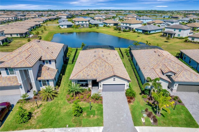 15719 Barefoot Beach Dr, Lakewood Ranch, FL 34211 - aerial view of residential area with a nearby body of water