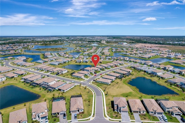 15719 Barefoot Beach Dr, Lakewood Ranch, FL 34211 - aerial overview of property's location featuring nearby suburban area and a nearby body of water