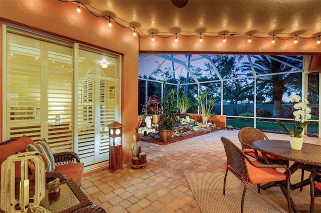 view of sunroom