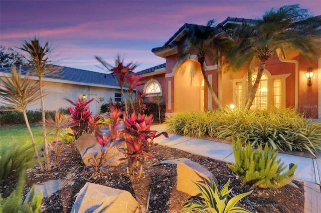 mediterranean / spanish-style house featuring a tile roof and stucco siding