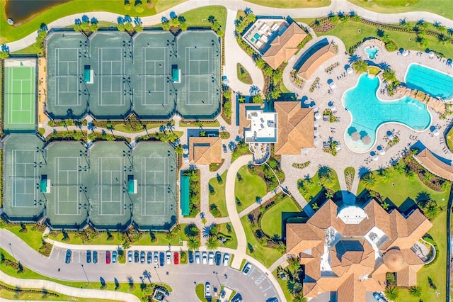 drone / aerial view featuring a residential view