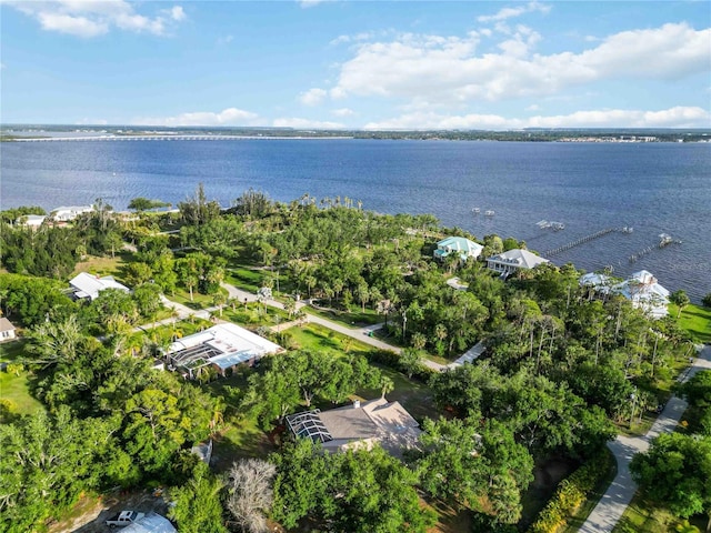 1860 Citron St, Punta Gorda, FL 33980 - birds eye view of property featuring a water view