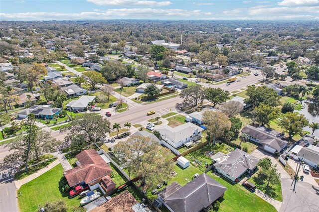 bird's eye view with a residential view