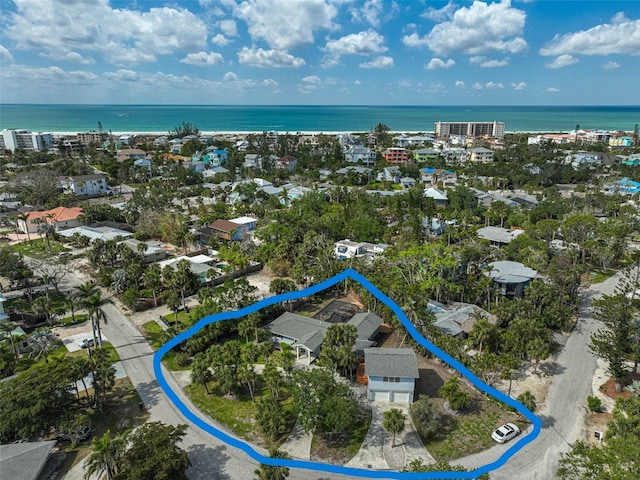 drone / aerial view of a large body of water