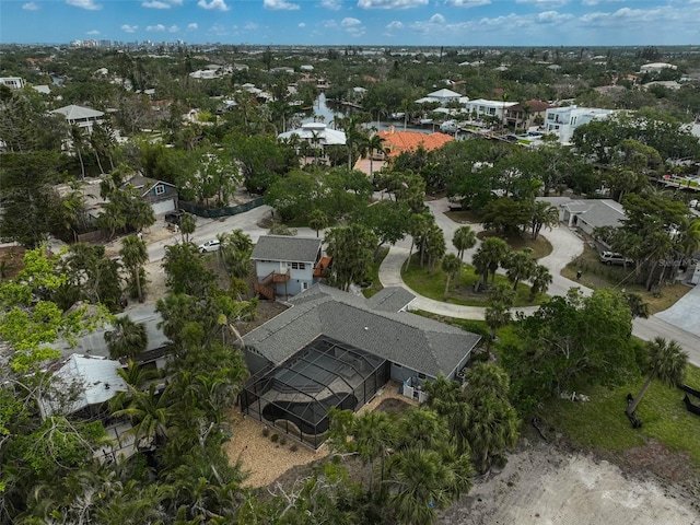 aerial view of property's location featuring nearby suburban area