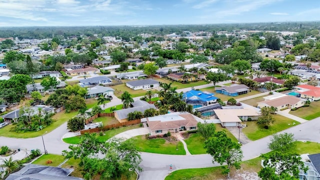 aerial view featuring a residential view