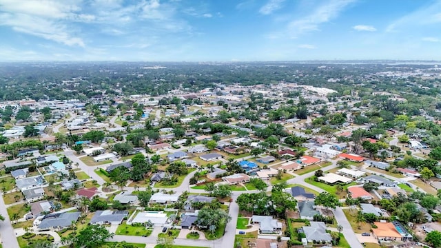 bird's eye view with a residential view