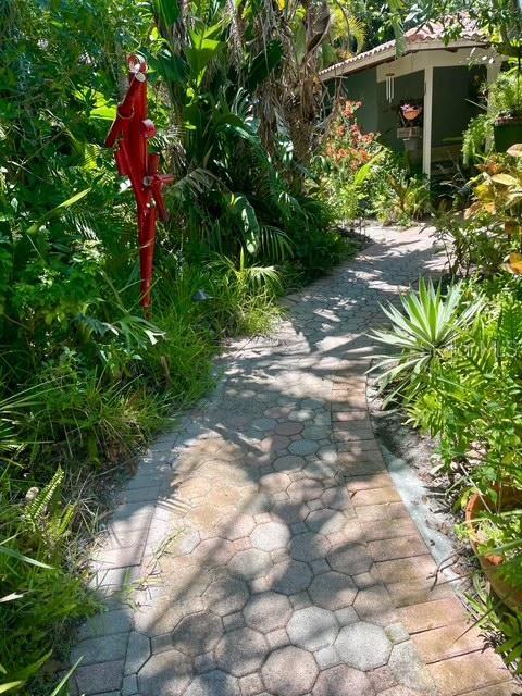 exterior space with concrete driveway