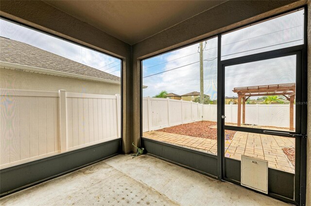 1912 Hawks View Dr, Ruskin, FL 33570 - view of unfurnished sunroom
