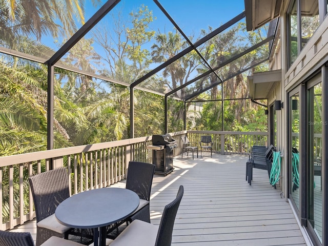 1493 Landings Lake Dr Unit 32, Sarasota, FL 34231 - deck featuring outdoor dining space and area for grilling