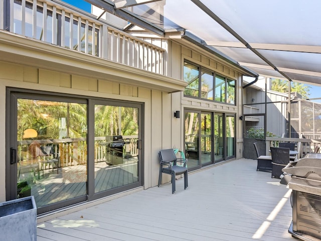 1493 Landings Lake Dr Unit 32, Sarasota, FL 34231 - deck featuring a grill