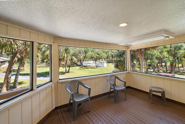 view of sunroom