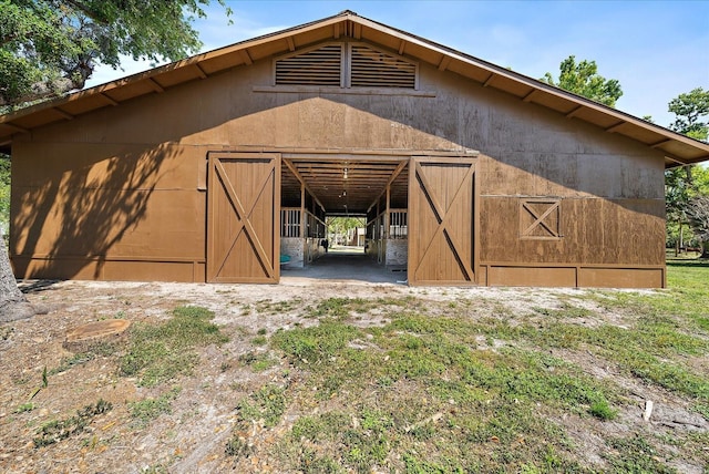 view of barn