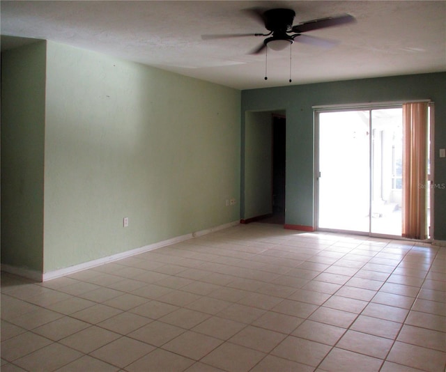 6339 Pontiac Ln, North Port, FL 34287 - unfurnished room featuring ceiling fan and light tile patterned floors